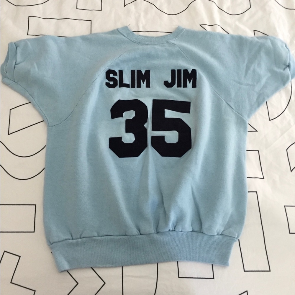 Vintage short sleeve “Slim Jim” sweatshirt
